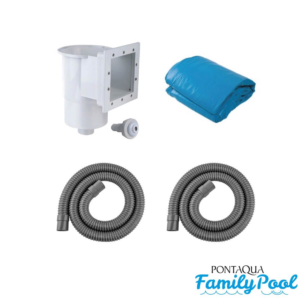 Pontaqua Family Pool, kör alakú, antracitszürke - Image 3