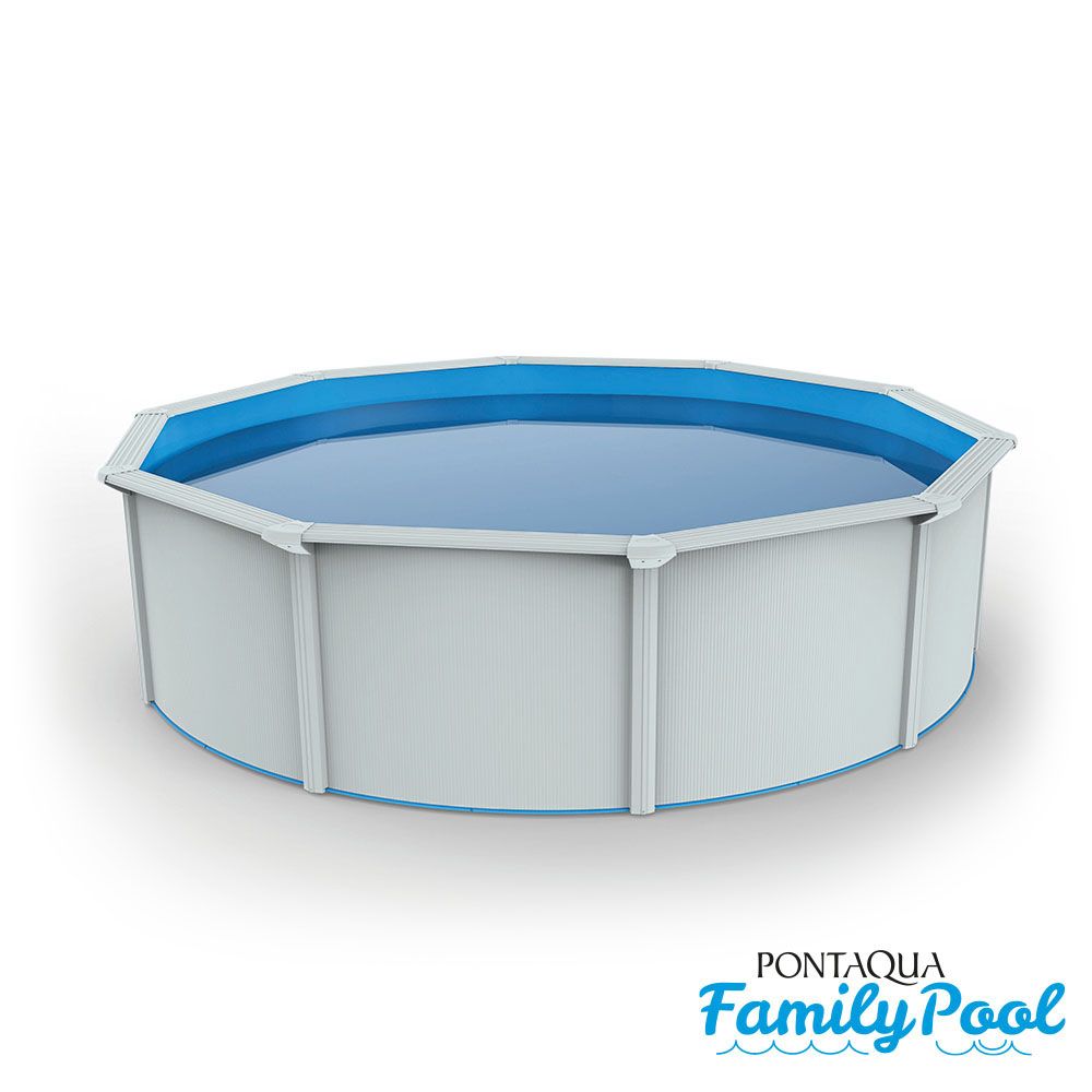 Pontaqua Family Pool, kör alakú, fehér